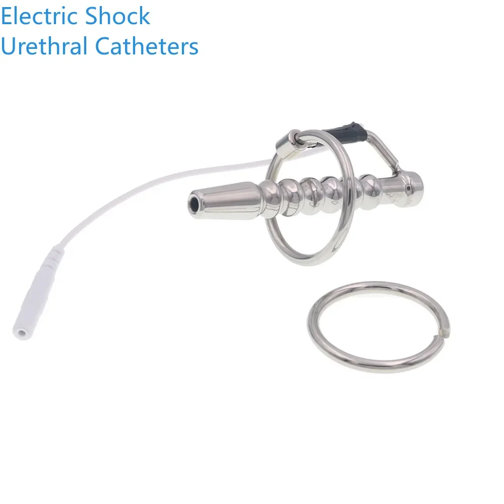Electric Shock Urethral Dilators Erotic Accessories Pulse Massage Penis Urethral Plug Sexual Toys BDSM Sex Toys For Men