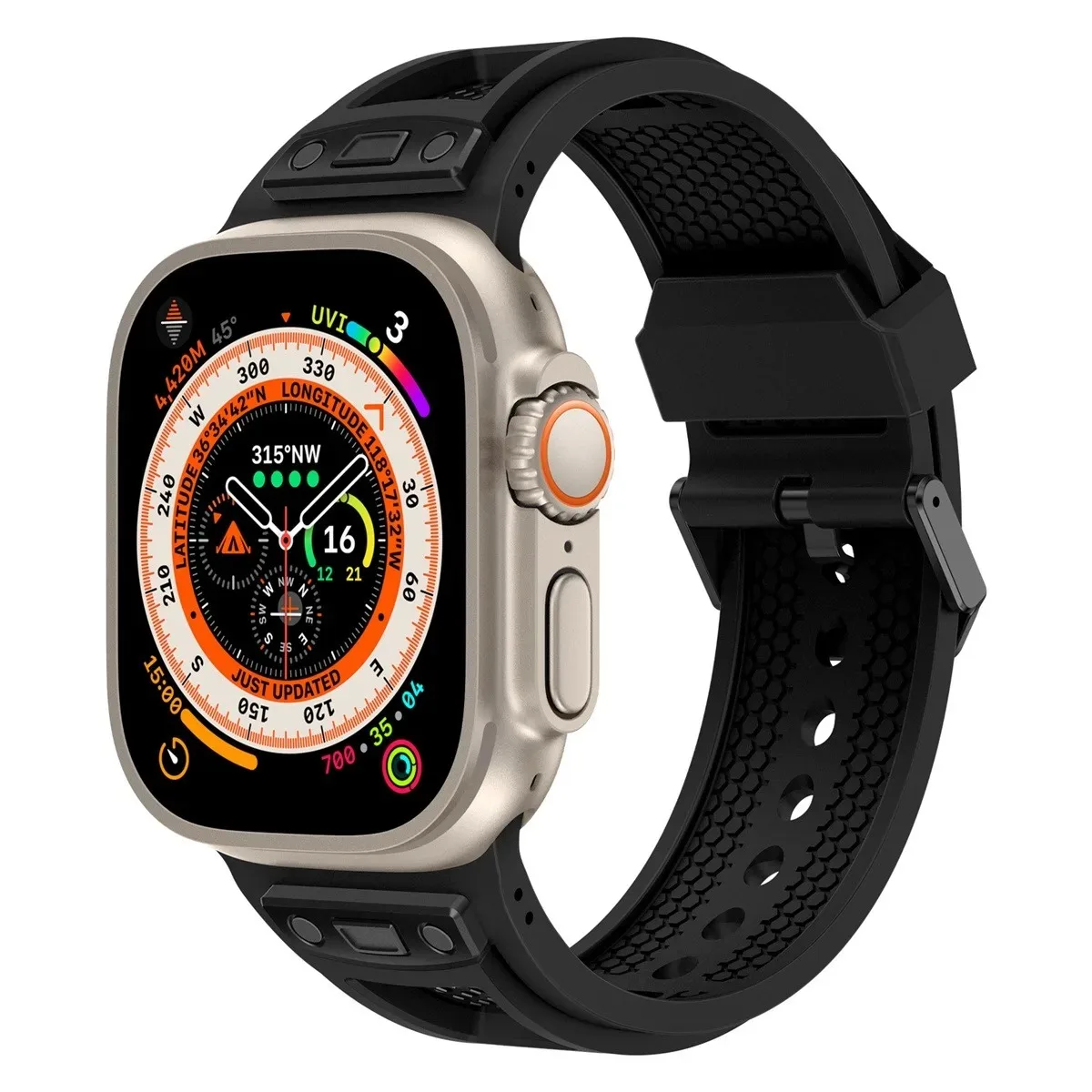 Uhrenarmband für iWatch 42/44/45/49 mm, modisches Metallarmband für die Uhrenserie Ultra2 Se 9/8/7/6/5/4/3/2/1_voghion.com