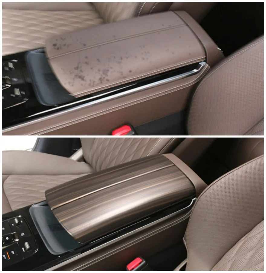 

Auto Carbon Fiber Color Armrest Box Cover Car Body Kit Upgrade Accessories For 2022 BYD HAN Ev Dm 2022 2023 Interior Moulding