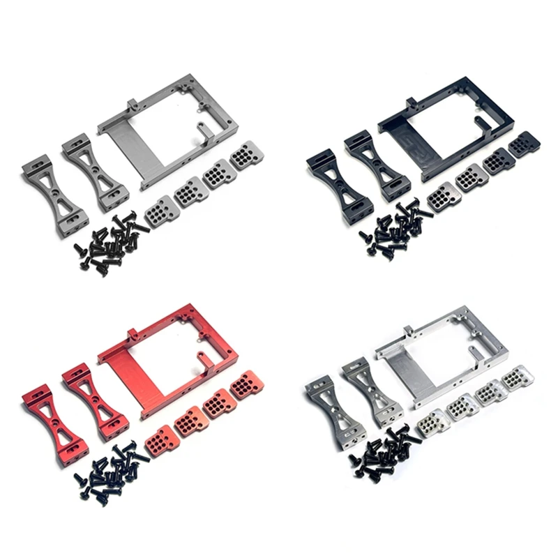 

Металлический кронштейн для крепления сервопривода, кронштейн поперечного света, амортизирующий кронштейн для WPL C14 C24 B14 B24 1/16, аксессуары для радиоуправляемых автомобилей, набор 2