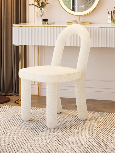 Taburete De Tocador para maquillaje, Taburete De Tocador moderno con  asiento De cojín, Taburete De maquillaje, Taburete De comedor Simple -  AliExpress