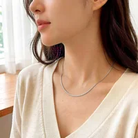 Collier chaîne serpent 3mm, Glam romantique, Bijoux à la mode, Style européen, Soul, Bijoux en argent Sterling 925, cadeau pour hommes et femmes 4