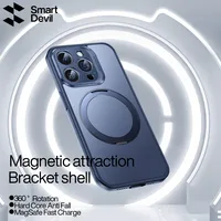 SmartDevil Magnetic Phone Case For iPhone 15 Pro Max 15 Plus 15 Pro Transparent Magsafe Wireless Charging Case Magnet Back Cover 2