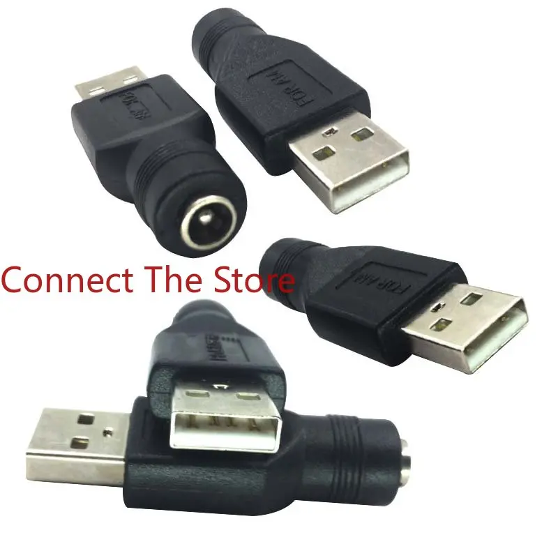 

6PCS DC5521 Female To A Male DC5525 USB Multi-function Laptop dapter