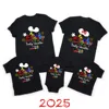2025 Disney Family Vacation Father Mother-kids Family Matching Outfits Funny Disneyland Family Look 1