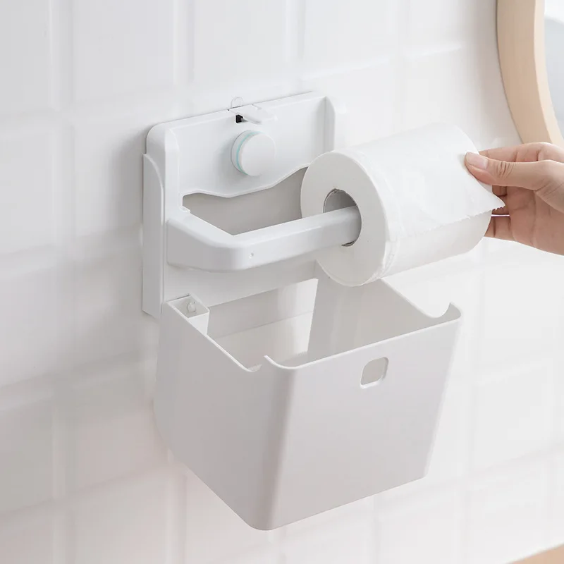 

CHAHUA-Paper Towel Storage Rack, No Punching Pasting, Convenient Roll Paper Box for Organized and Easy Access to Paper Towels