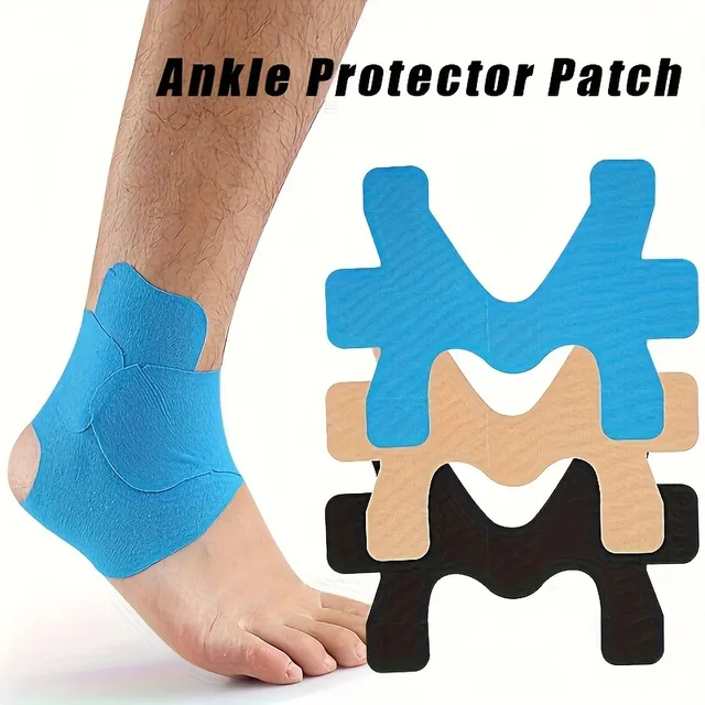 1pc/10pcs Breathable Elastic Kinesiology Tape for Ankle for Sports, Ankle Sprain & Muscle Strain Relief Protective Athletic Wrap