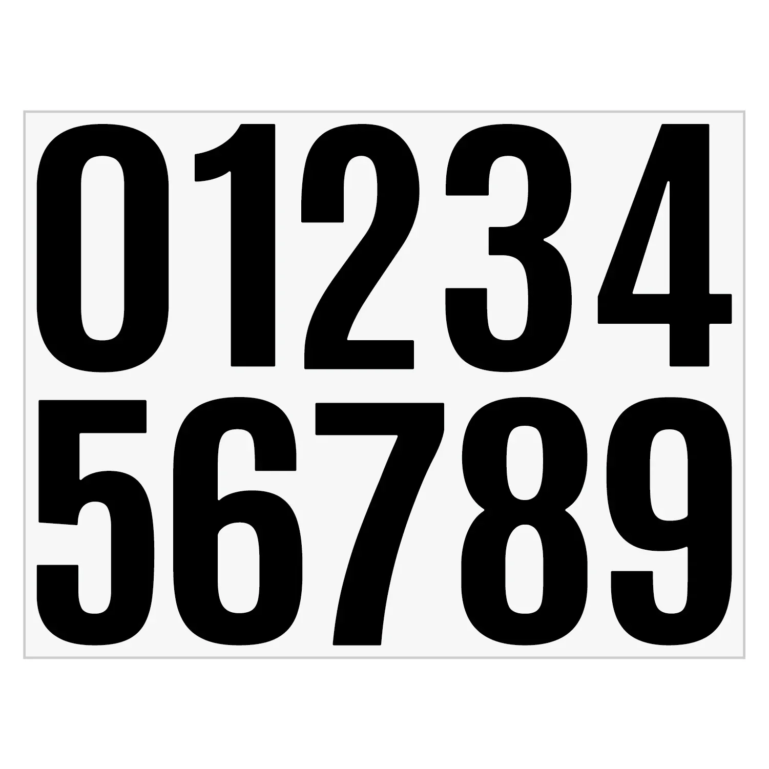 Number Stickers 4PCS 4-inch for Mailbox number stickers
