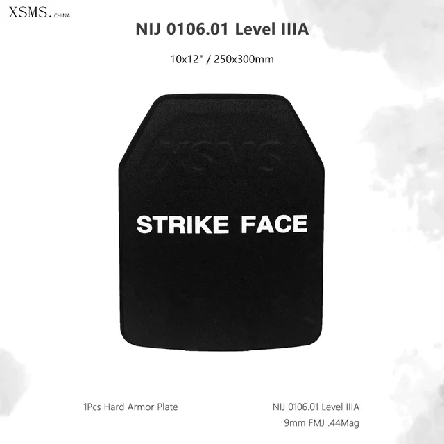 NIJ IIIA LightWeigh Plate，NIJ 3A IIIA Bulletproof Plate 1/2Pcs 10x12