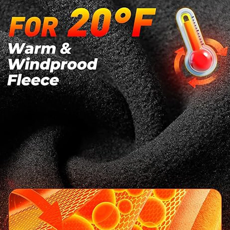 GTUBIKE Winter Warm Cycling Cap for Men Bicycle Motorcycle Balaclava Windproof Sport Scarf Velvet Bike Face Cover Hiking Ski Hat 4