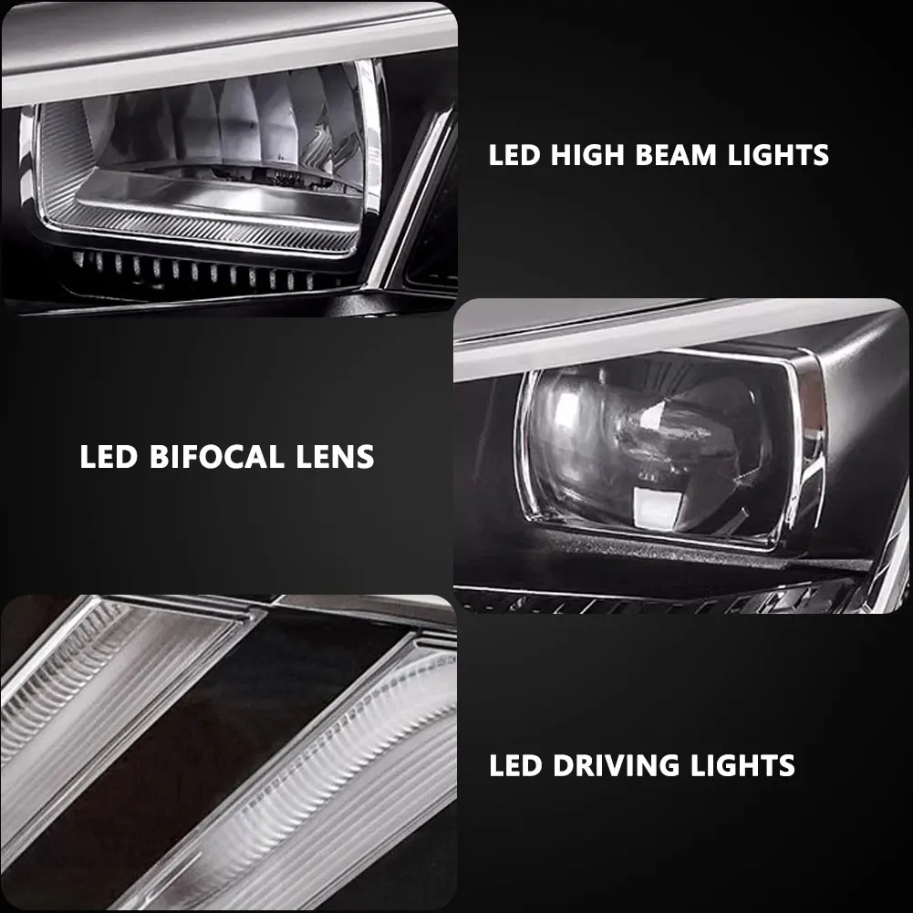 アウディq3用LEDヘッドライトアセンブリ,フロントライト,回転信号,カー