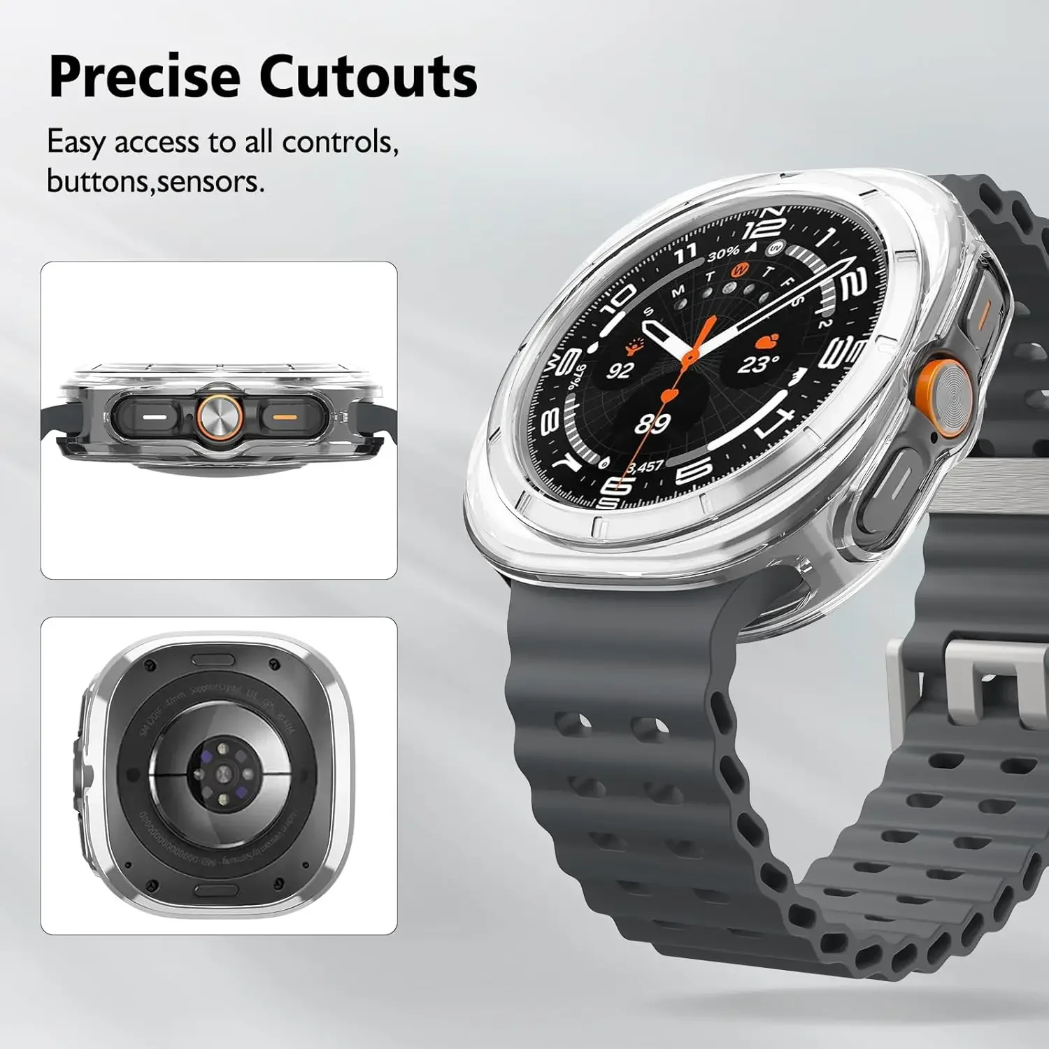 Enhanced Protective Soft TPU Case - Durable Hollow Bumper Shell Cover