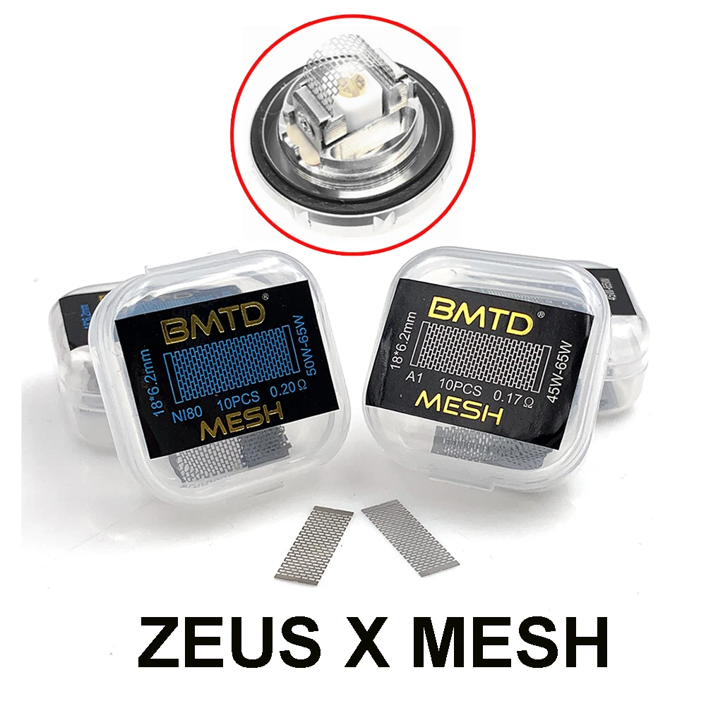 ZEUS X MESH Bobinas De Fio, KA1, NI80 Bobinas De Malha, Ferramentas De Algodão DIY, 10Pcs por Caixa