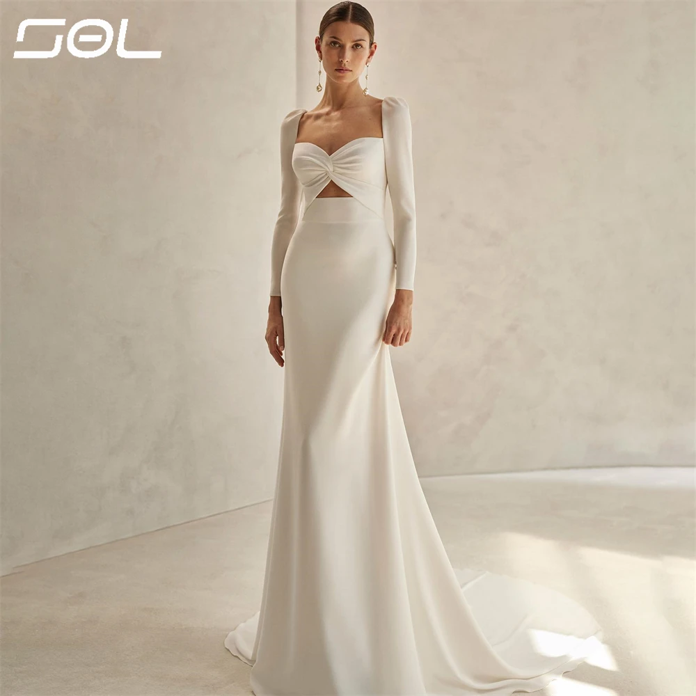 Женское свадебное платье с юбкой-годе