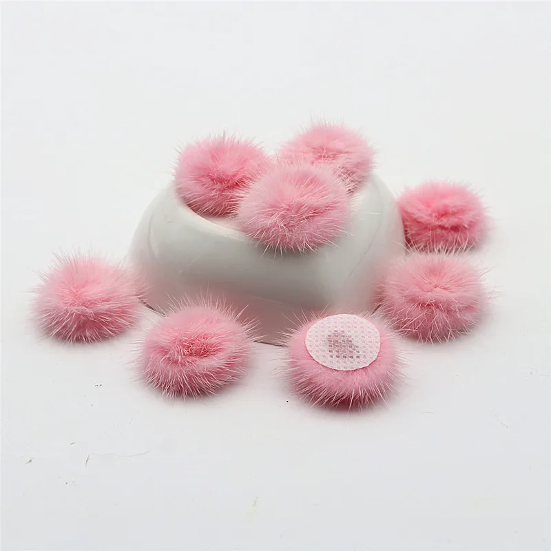 10pcs 2.5-3 Cm Pom-poms Buckle Handmade DIY Clothing Accessories Pendant pom poms craft supplies fluffy ball accessories