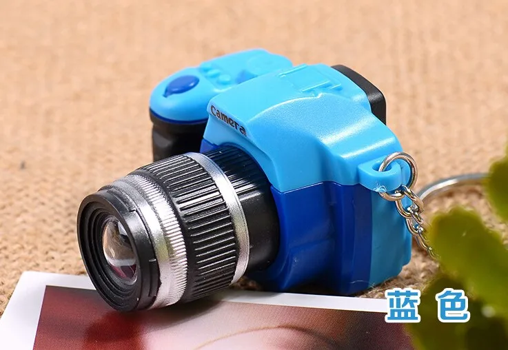 Neue Mini DSLR Kamera Schlüsselanhänger Auto LED Taschenlampe Farbe Bestes Party Geschenk Schlüsselanhänger Großhandel – Detail 12