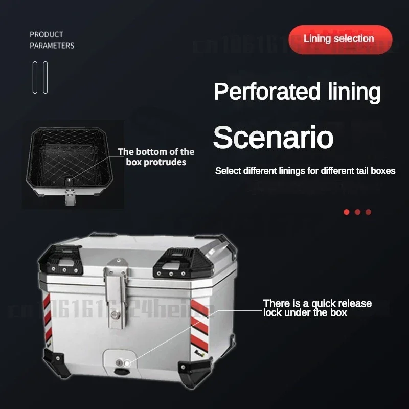Motorcycle Trunk Liner 36L/45L/57L Square Box Motorcycle Trunk Liner Universal Electric Vehicle Tailbox Detachable Cushion Inner Liner