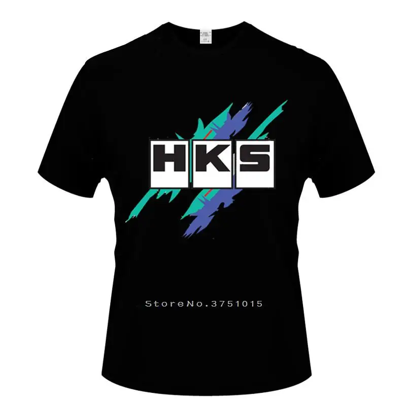 

Летняя мужская футболка европейского размера, топы ограниченного размера, HKS Power и Performance, хлопковые футболки с логотипом Turbo