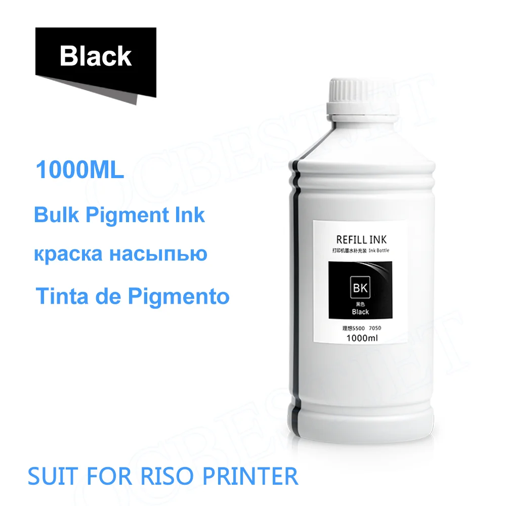 Compatível com Refil de Tinta Pigmentada em Massa para Riso Comcolor Hc5000 Hc5500 3010 3110 3050 3150 7050 7110 7150 9050 9150 Printer - Imagem 4