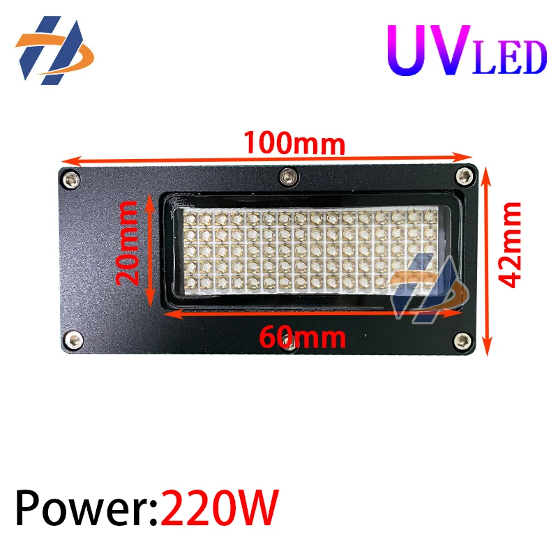 High Power UV Ink Gel Curing Lamp For Barcode QR Identification Code Rapid Drying Curing Ultraviolet Light xaar nozzle uv printer led lights curing uv ink 395nm wavelength 150w 8020 area for hill jet printer barcode drying led lamp