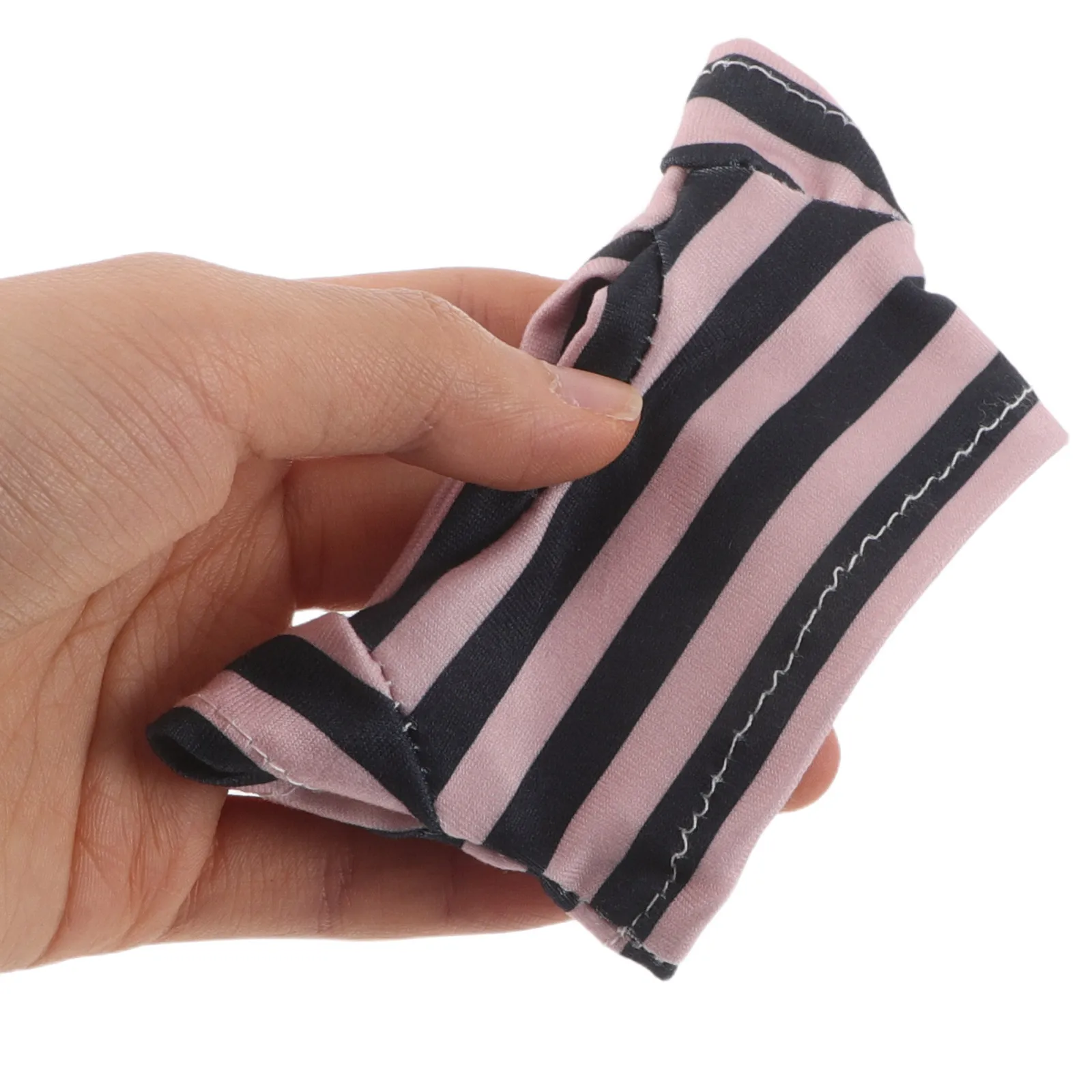 8Pcs 박제 동물 의류 면 줄무늬 티셔츠 세트 박제 동물을위한 작은 옷 DIY 생일 동물 복장 복장