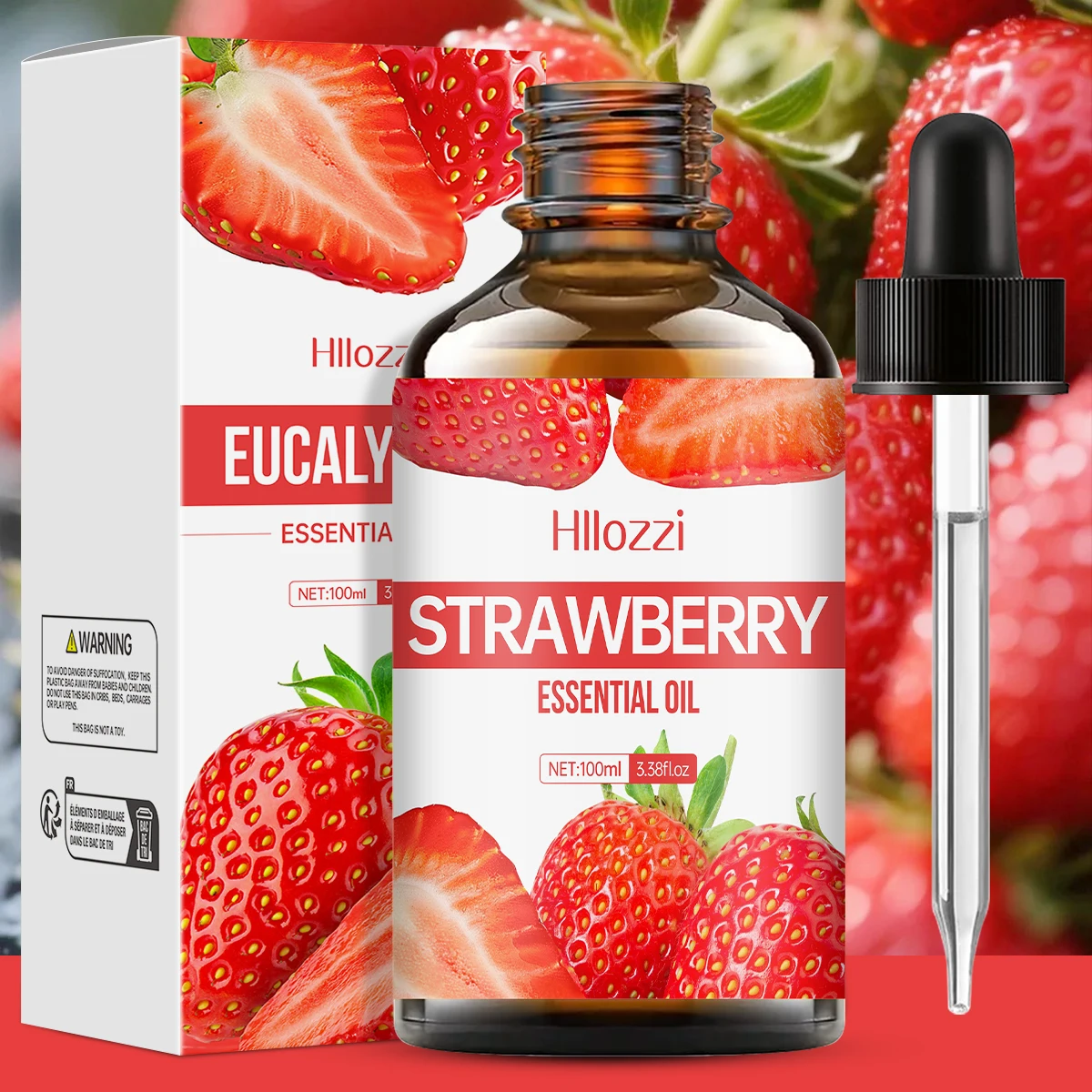 Strawberry Essential Oil for Skincare, Bath, Body, and Fragrance Diffusion