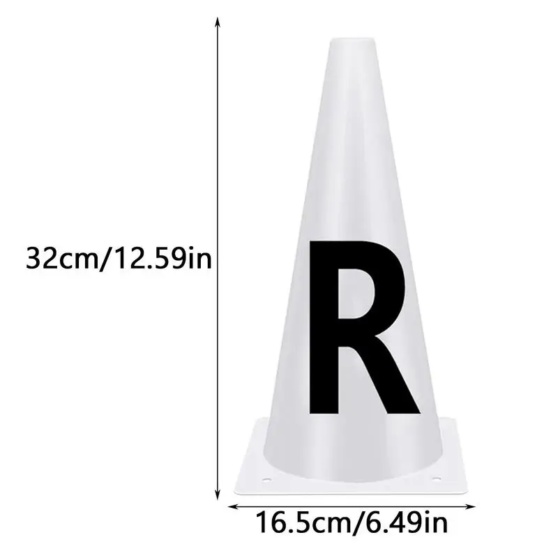 Dressage Cones White Dressage Letter Cones Set Competition Markers Stackable Sports Training For Equestrian