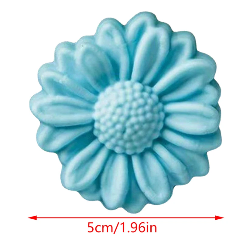 5Pcs 5cm Various Flower Designs Silicone Mold Chocolate Pudding Ice Mould Cupcake Cake Tools DIY Mini Soap Candle Molds