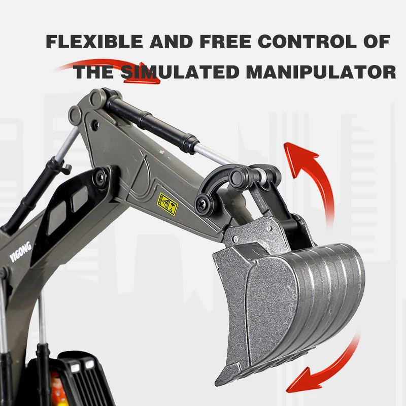 RC Excavator Dumper Car 2.4G Remote Control Engineering Vehicle Crawler Truck Bulldozer Toys for Boys Kids Christmas Gifts 6