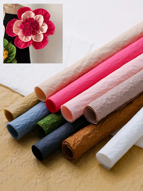 Flower Wrapping Paper Pleated handmade paper for making paper flowers  Bouquet Floral Wrapping Paper for Wedding Engagement - AliExpress