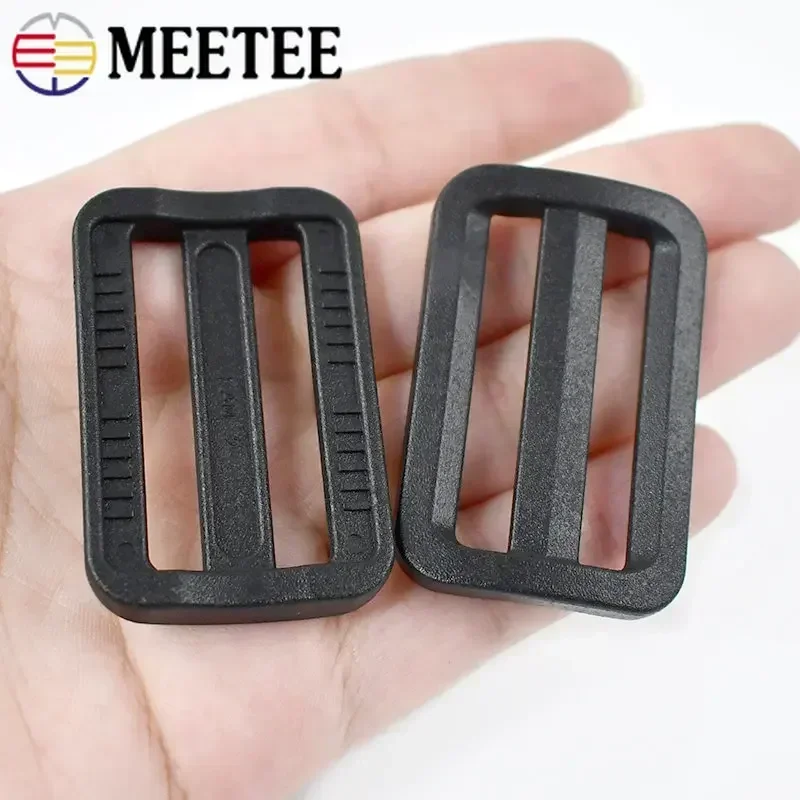 10-100Pcs 20-50mm 검은 플라스틱 슬라이더 트라이 글라이드 배낭 스트랩에 대 한 버클을 조정 웨 빙 벨트 버클 DIY 수하물 액세서리