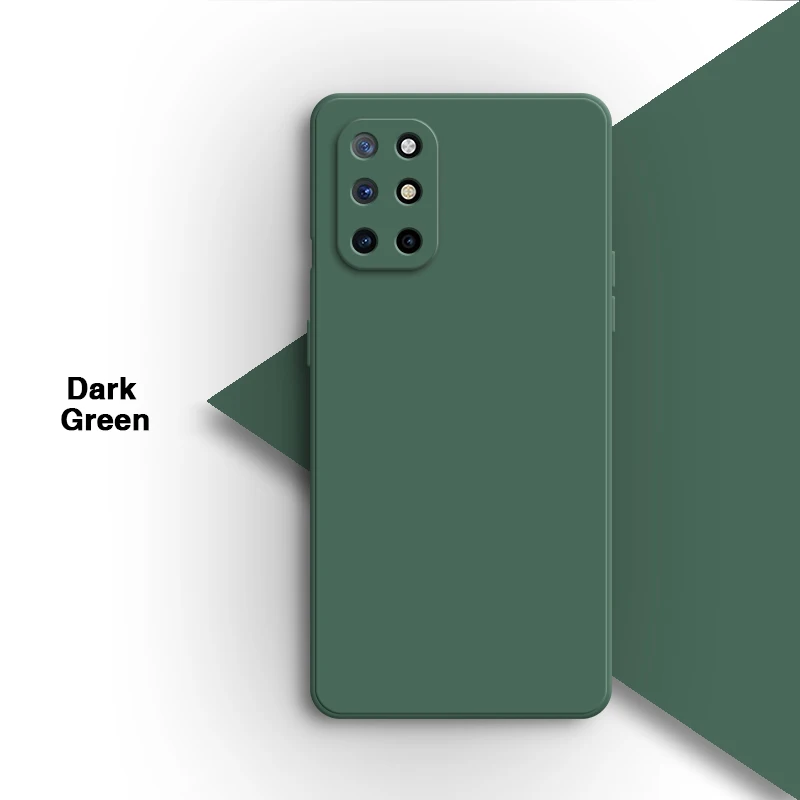 Elegant Soft Silicone Square Bumper Phone Case - Solid Color Protective Cover