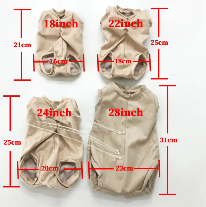 Corpo In Stoffa Per Bambole Reborn - Morbido, Con Fascette, Taglia 20 Pollici (50,8 Cm) - Accessorio Per Kit Bambole - 2