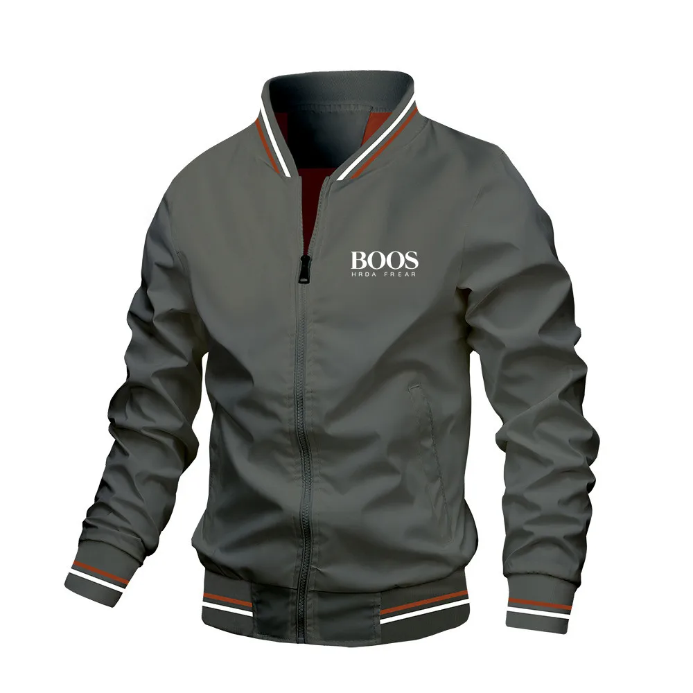 Nouvelle Arrivée - Blouson Bomber Slim Décontracté Uni pour Homme - Veste de Baseball Tendance Printemps-Automne