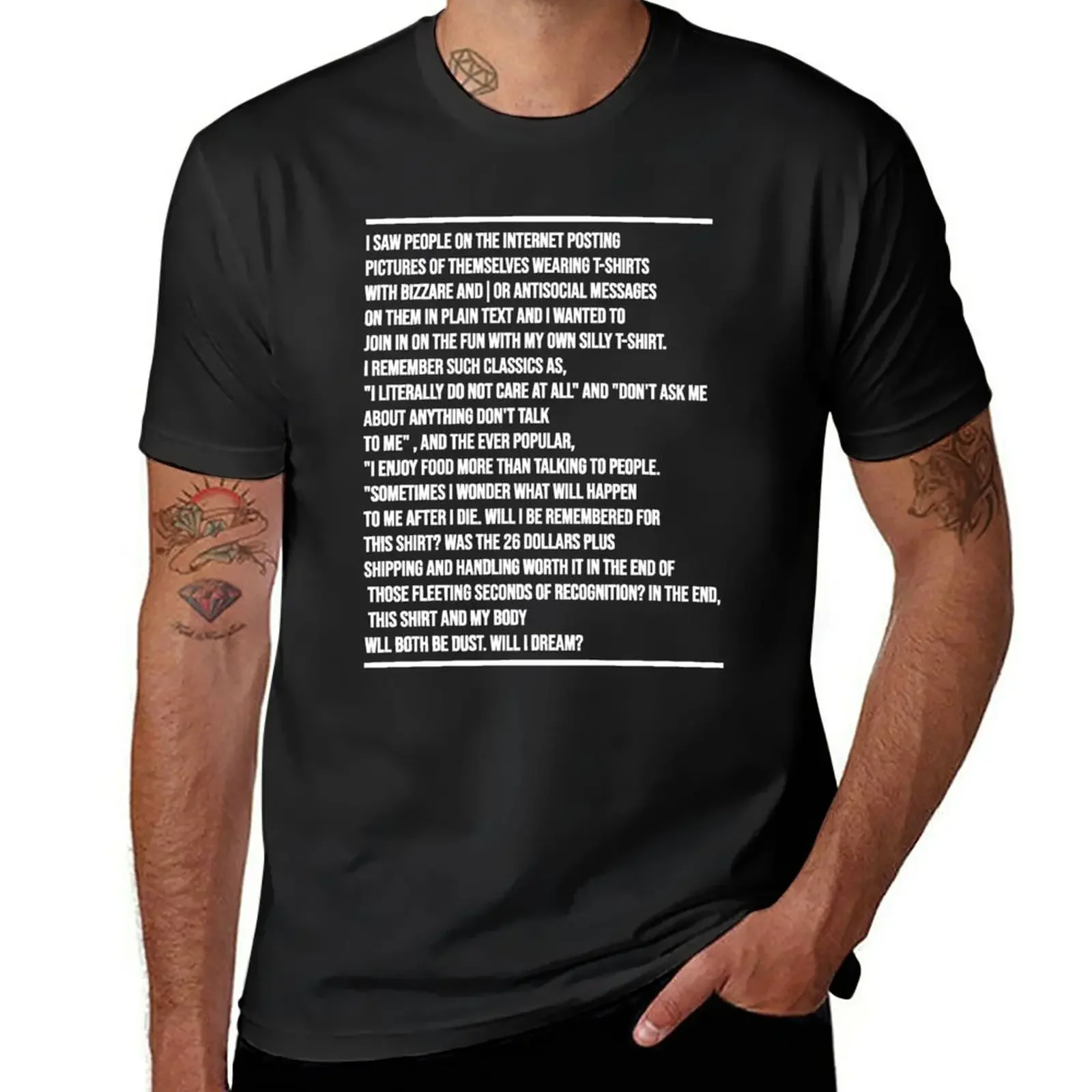 

I Saw People On The Internet Posting Pictures Of Themselves Wearing T-Shirt blanks plus sizes mens graphic t-shirts anime