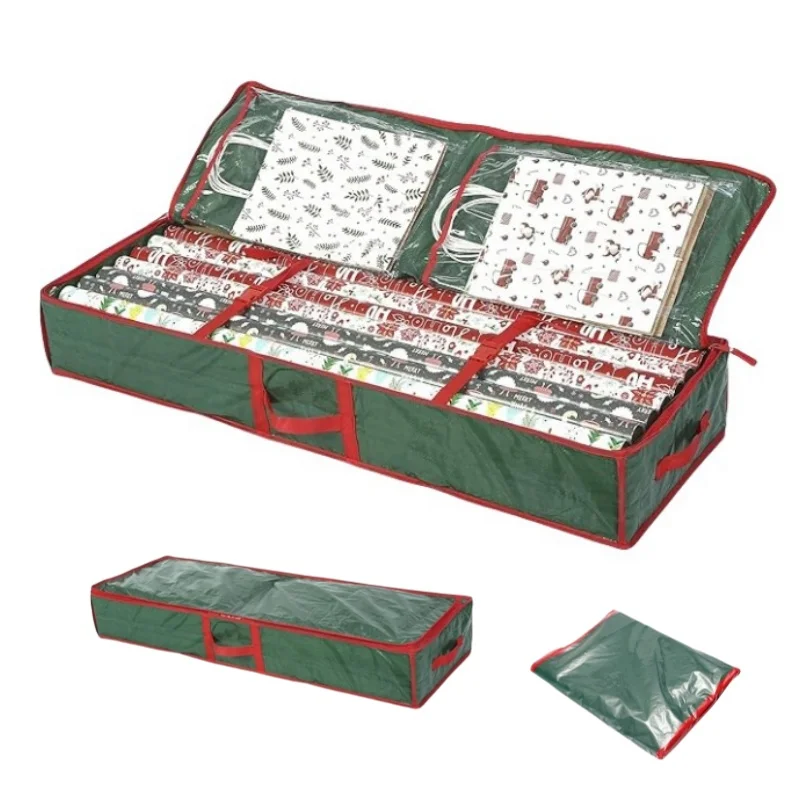 Wrapping Paper Storage Organizer bag Fits 24 Rolls gift wrapping organizer