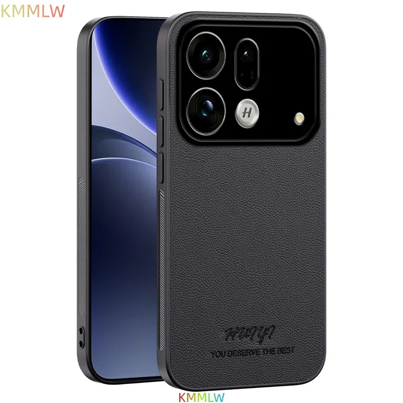 Premium Soft PU Leather Magnet Protective Back Cover Case - Elegant Design Phone Shell
