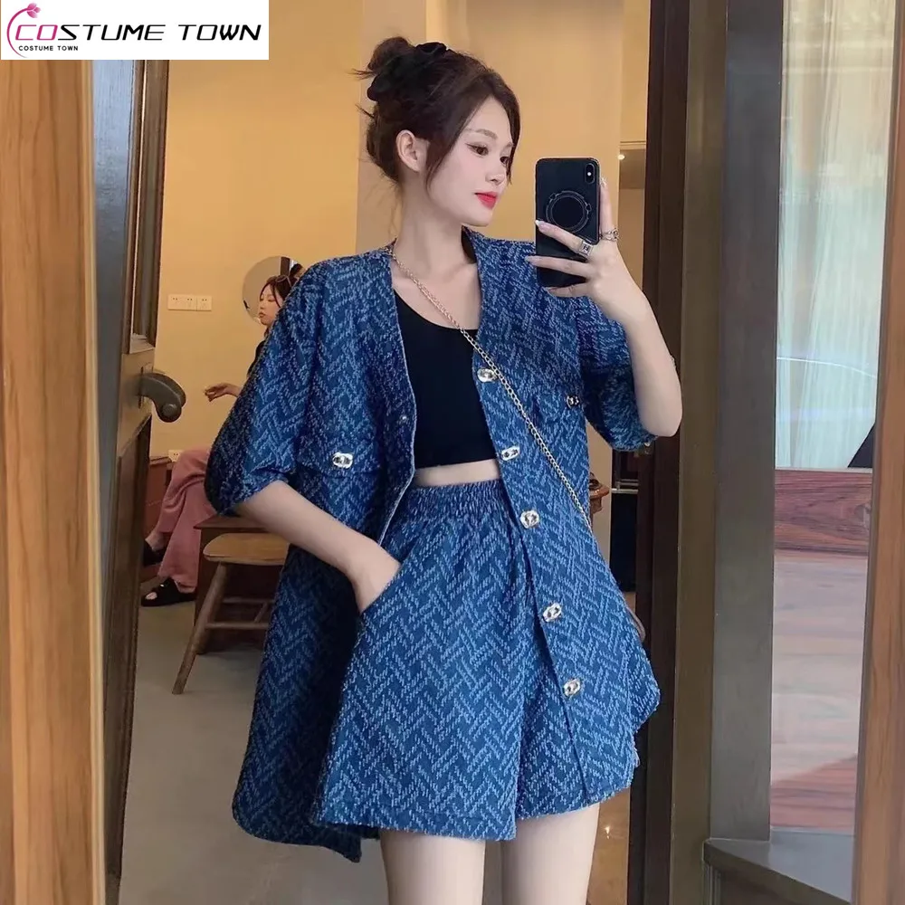 

Women's Set 2024 Spring/Summer New Korean Edition Fashion and Elegance Casual Slimming Loose and Age Reducing Two Piece Set