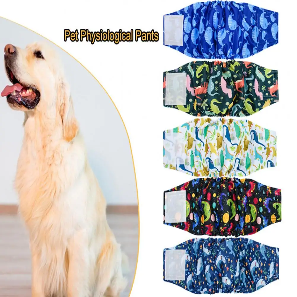 Title 3, Male Dog Belly Band Diapers Fastener Tape Adjus...