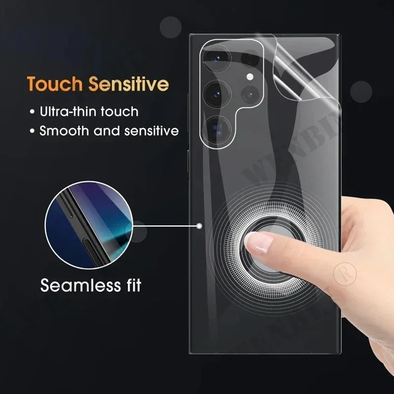 5Pcs Hydrogel Film For Samsung S24 S23 S22 S21 Ultra Note 20 S10 S9 Plus Screen Protector For Samsung A35 A55 A54 A15 Back Film_voghion.com