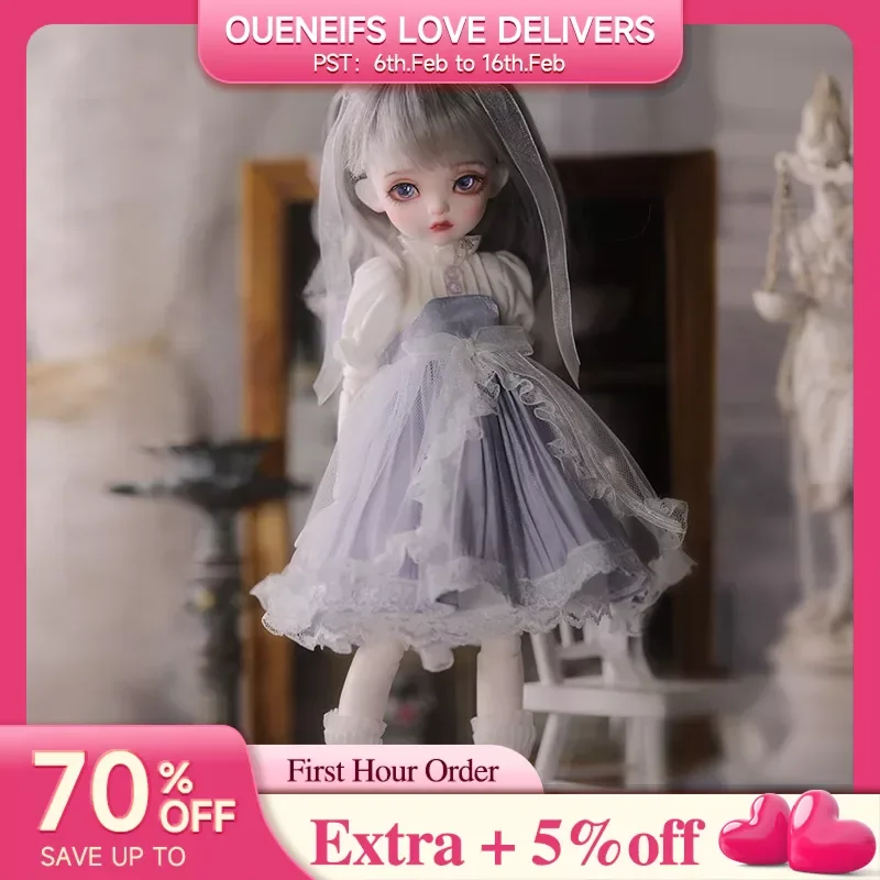 Bjd Doll 1/6 Jin Muu Body Lovely Lavanda Princess Dress Ball Jointed Doll Regalo A Sorpresa