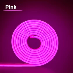 Flexible Waterproof LED Neon Strip Light for DIY Home Decor and Signage (Pink)