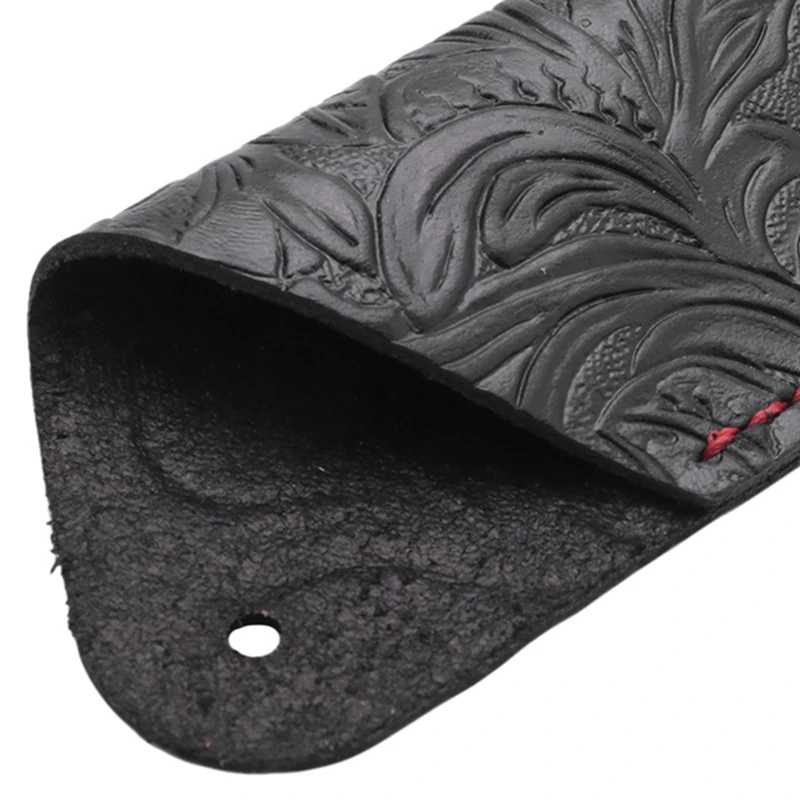 수제 가죽 더블 펜 케이스 거치대, 볼펜 만년필 슬리브 펜