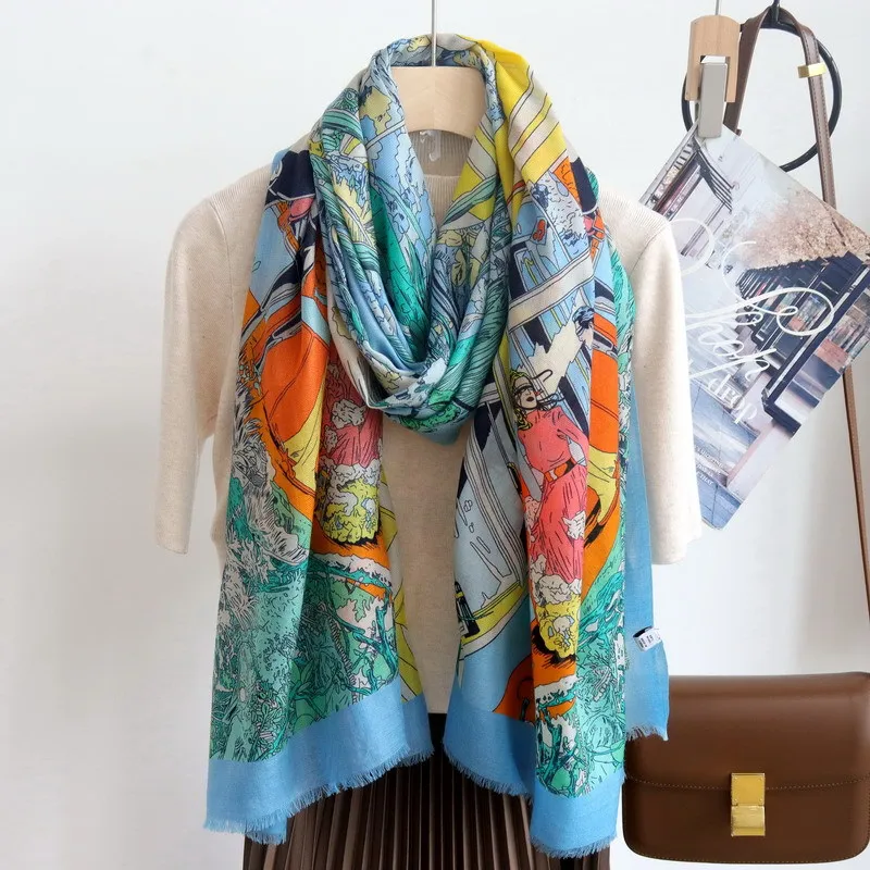 

100% Pure Cashmere Scarfs For Women Winter Foulard Scarf Hijab Shawl Warps Bufanda Fashion Pashmina Female Neck Scarves Bandana