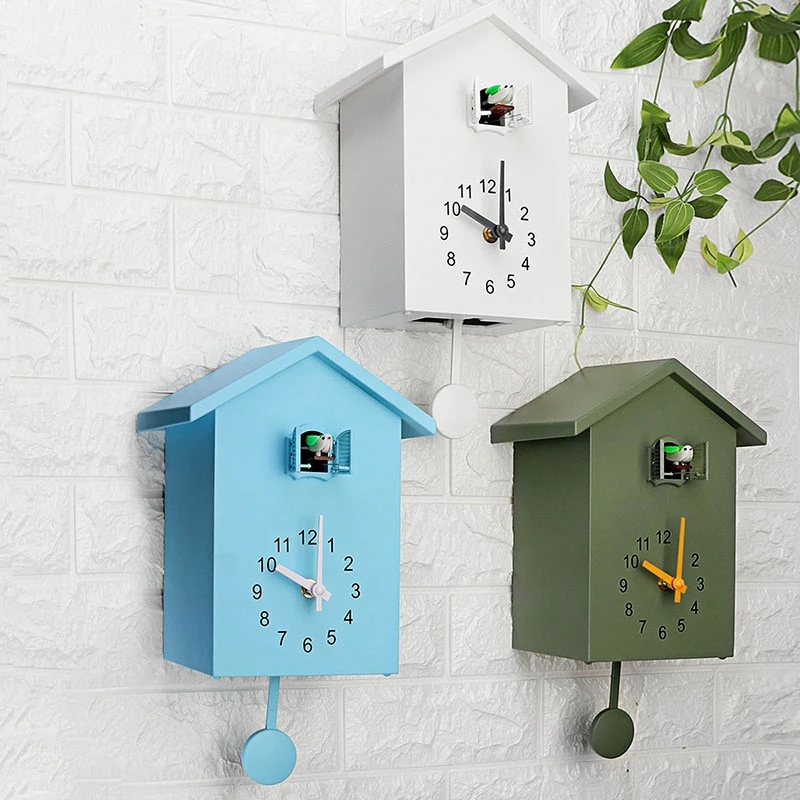 

Modern Bird Cuckoo Quartz Wall Clock Home Living Room Horologe Clocks Timer Office Home Decoration Gifts Hanging Watch A