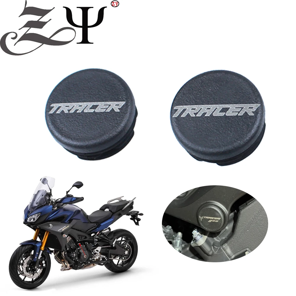 2PCS Chassis Plugs For YAMAHA Tracer 900GT Tracer900 GT 2018 2019 2020 Motorcycle Frame Hole Cover Caps Plug Frame Cap