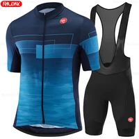 Newest Raudax Sports Team Cycling Clothing Breathable Short Sleeve Cycling jersey set Mallot Ciclismo Hombre Verano Triathlon 1