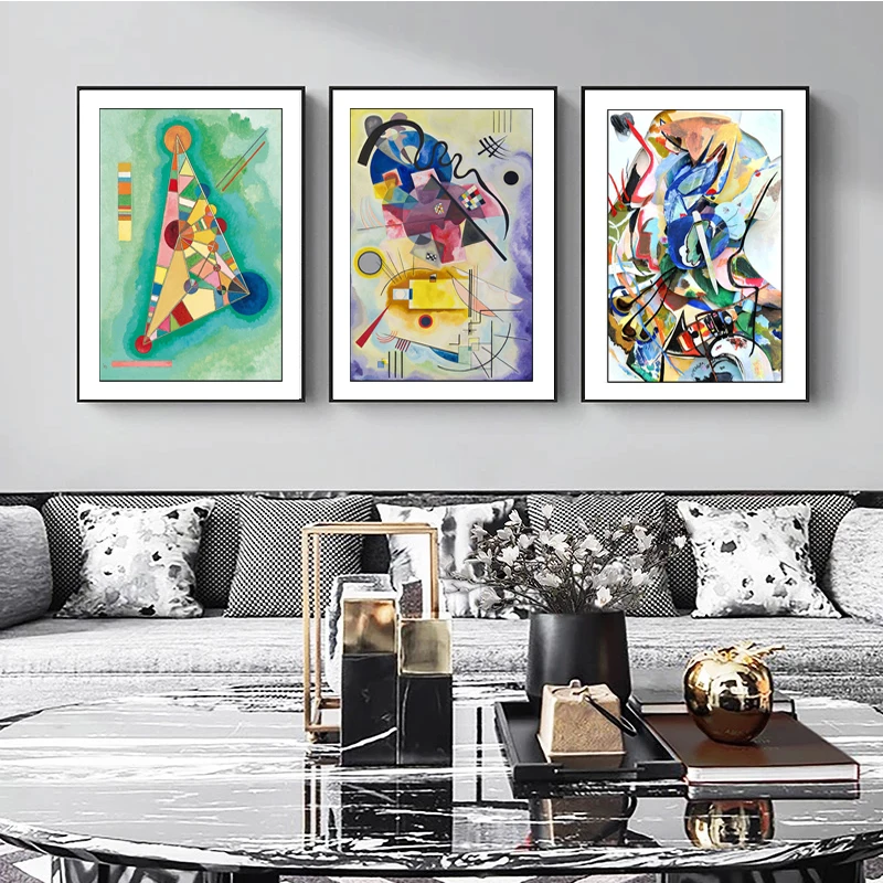 van mening zijn opwinding Vulkanisch Abstract Beroemde Geometrie Kandinsky Grafische Artwrok Poster Canvas  Prints Schilderijen Wall Art Foto Woonkamer Home Decor Muurschildering| | -  AliExpress