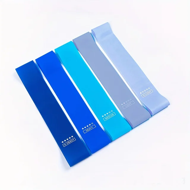 5PC Gradient Fitness Resistance Straps 4