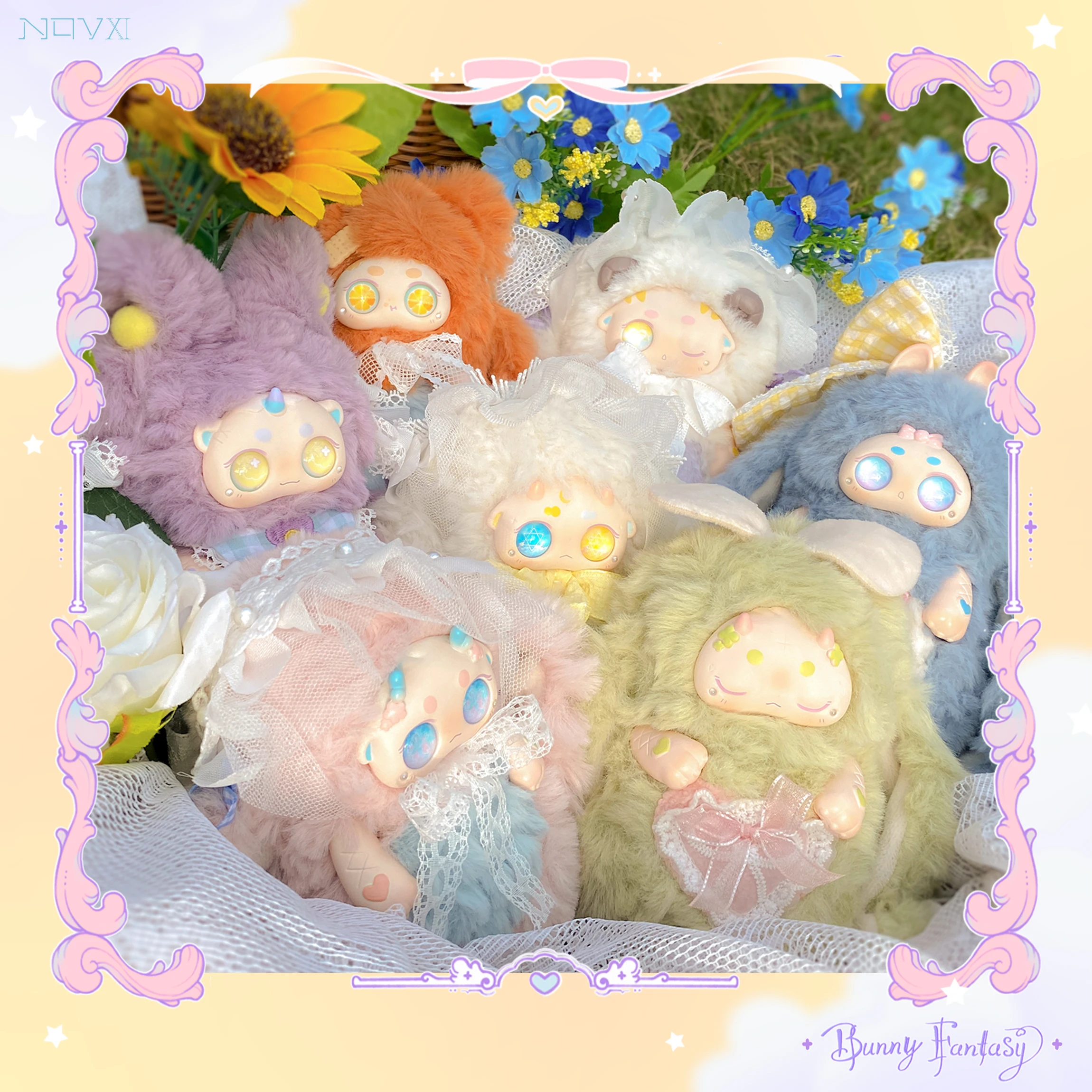 

BUNNY Fantasy 2 Wonderland Series Blind Box toys Mystery Box Plush Doll Cute Anime Figure Doll Model Kawaii Ornament Girl Gift